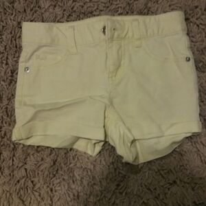 Youth big girls yellow short size 10